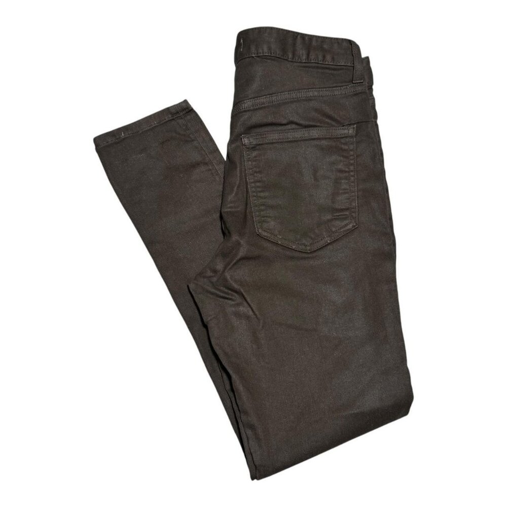Ramy Brook Cotton Blend Coated Slate Skinny Pants Women's 28 (Fits 28.5x27.75)